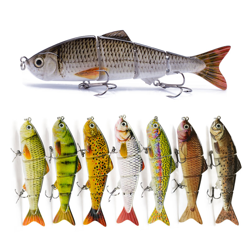 Fishing Lure Popper - Hanlin 125mm/4.72in 4 Segment Multi Jointed
