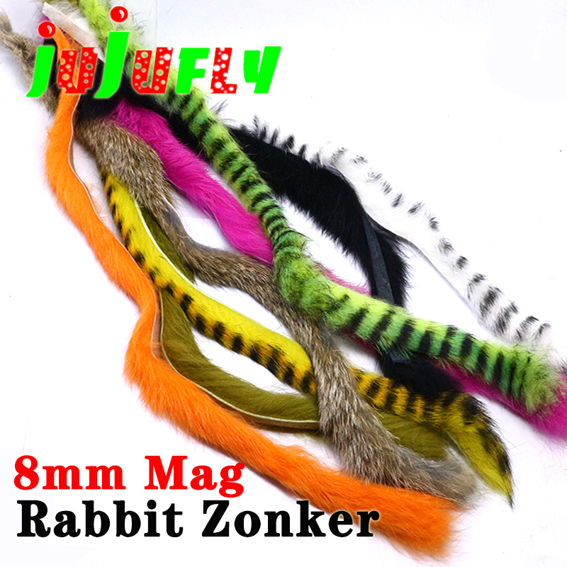 Fishing Lure Spinnerbait - 3strips/pack fly tying magnum zonker rabbit