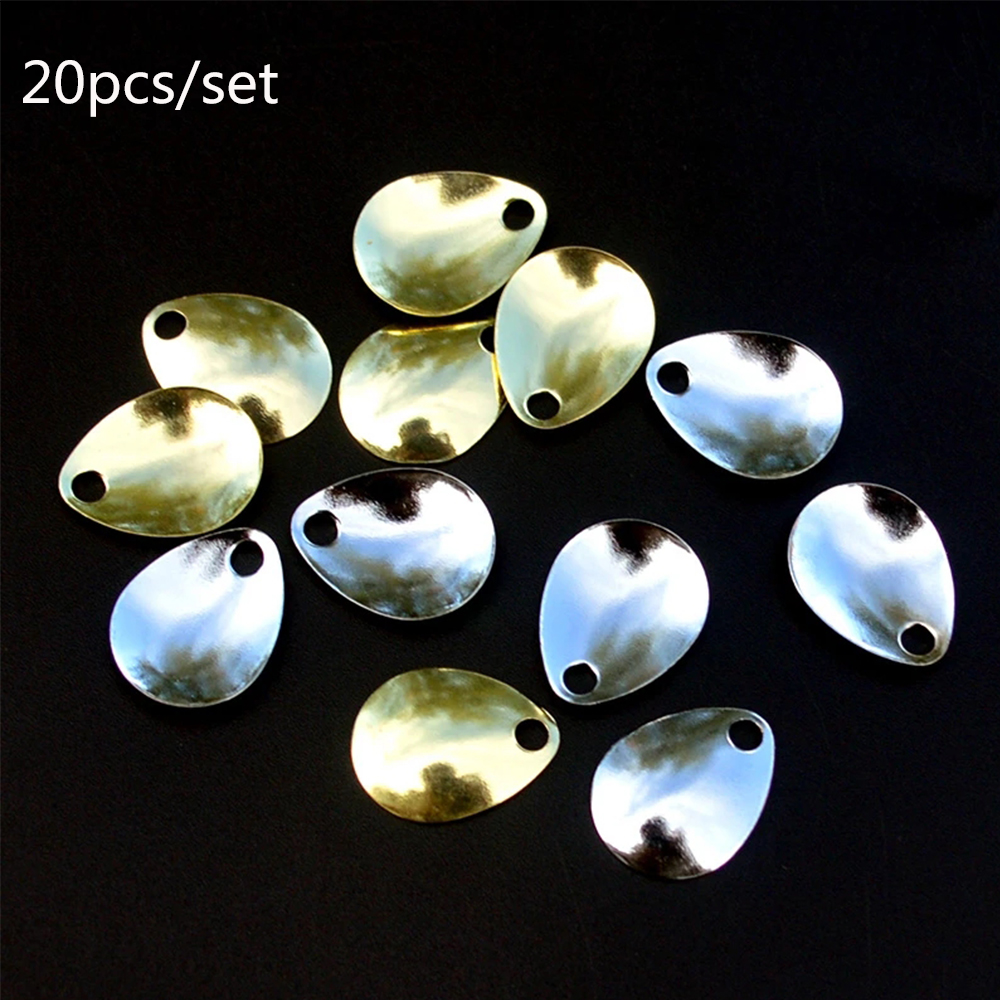 Fishing Lure Accessories - 20pcs/lot Fishing Spinner Rings Blades Smooth