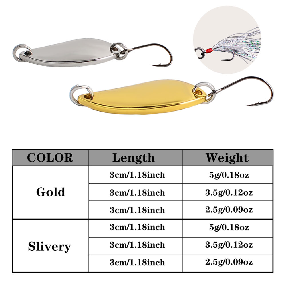 12pcs Metal Spoon Spinner Lure – Fishing Lure Crankbait Bewertung und Preis