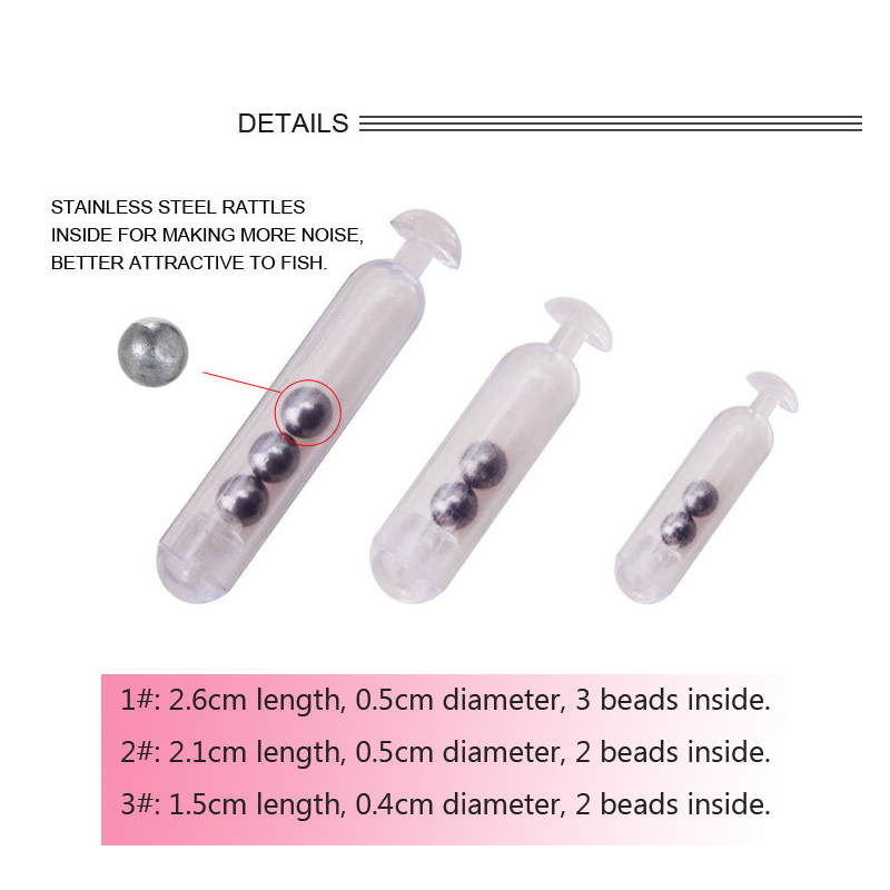 20pcs Plastic Fishing Rattles  – Fishing Lure Soft Plastic Bewertung und Preis