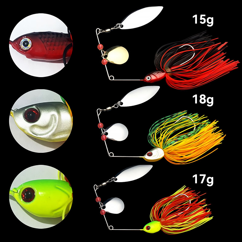 Bazooka 15g 18g Spinnerbait Fi – Fishing Lure Spinnerbait Bewertung und Preis