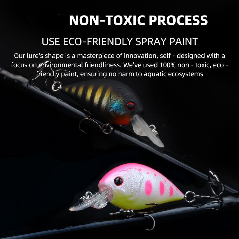 LETOYO  Mini Crankbait Lure Wo – Fishing Lure Topwater Bewertung und Preis