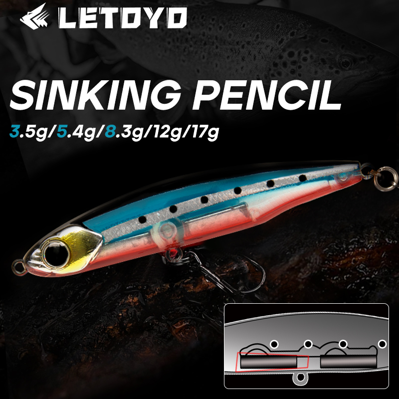 LETOYO Sinking Pencil 17g 12g- – Fishing Lure Topwater Bewertung und Preis