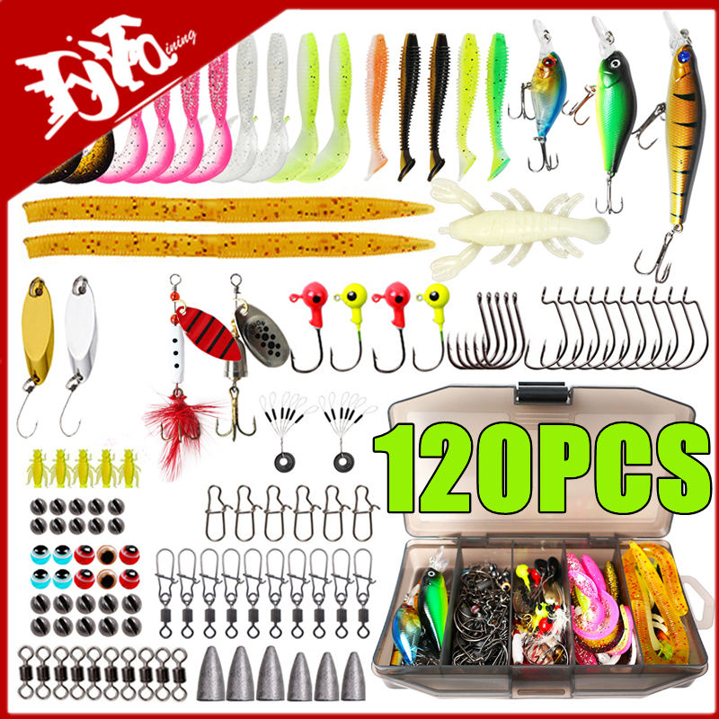 New 120PCS Fishing Lure Set So – Fishing Lure Crankbait Bewertung und Preis