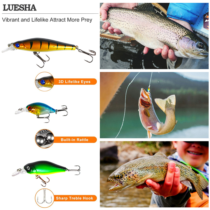 New 120PCS Fishing Lure Set So – Fishing Lure Crankbait Bewertung und Preis
