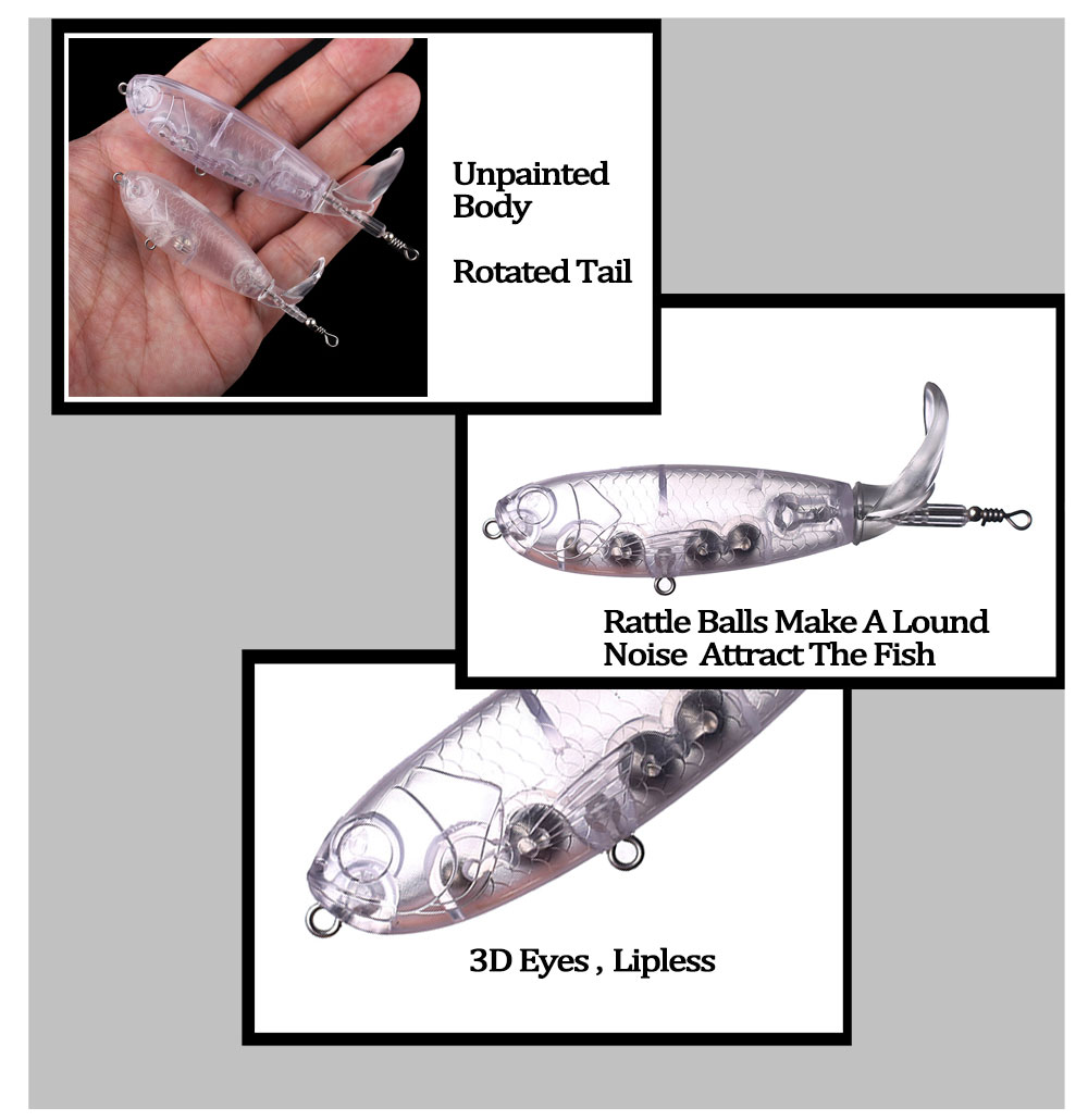 Chan’sHuang 20PCS Unpainted Bl – Fishing Lure Popper Bewertung und Preis