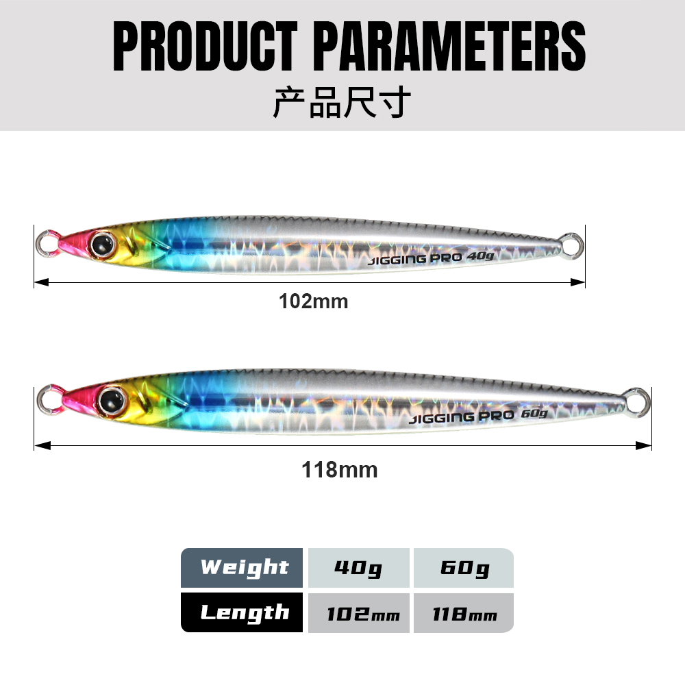JIGGING PRO 40g 60g Slide Stic – Fishing Lure Buzzbait Bewertung und Preis
