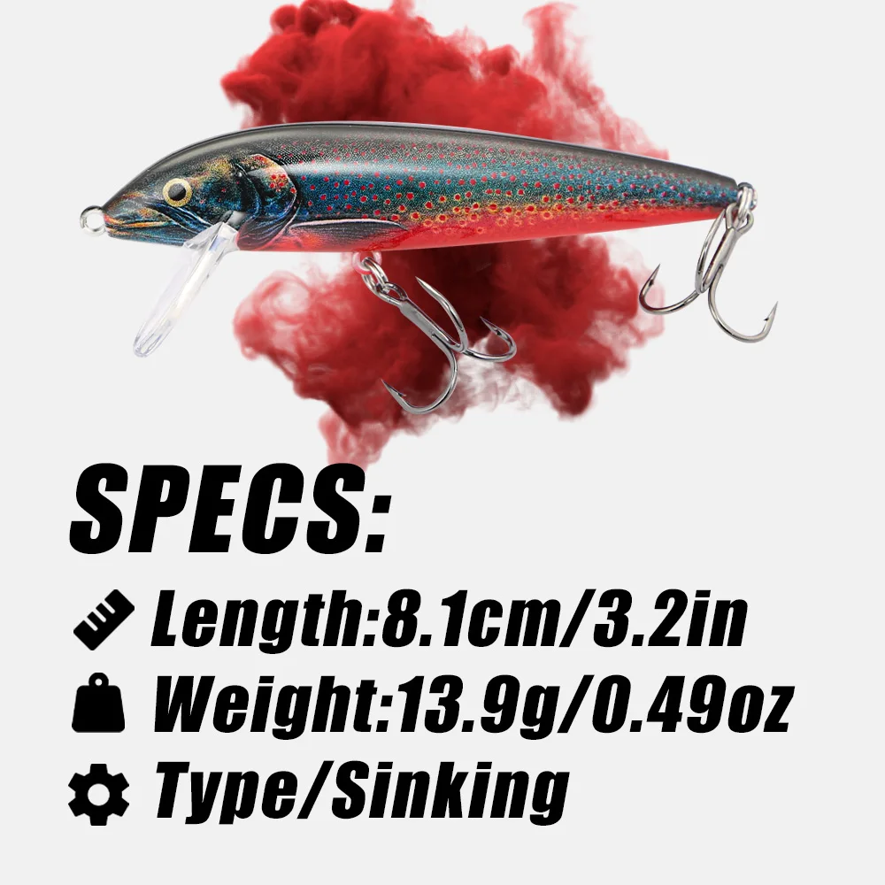 B&U 80mm Sinking Minnow Wobbli – Fishing Lure Swimbait Bewertung und Preis
