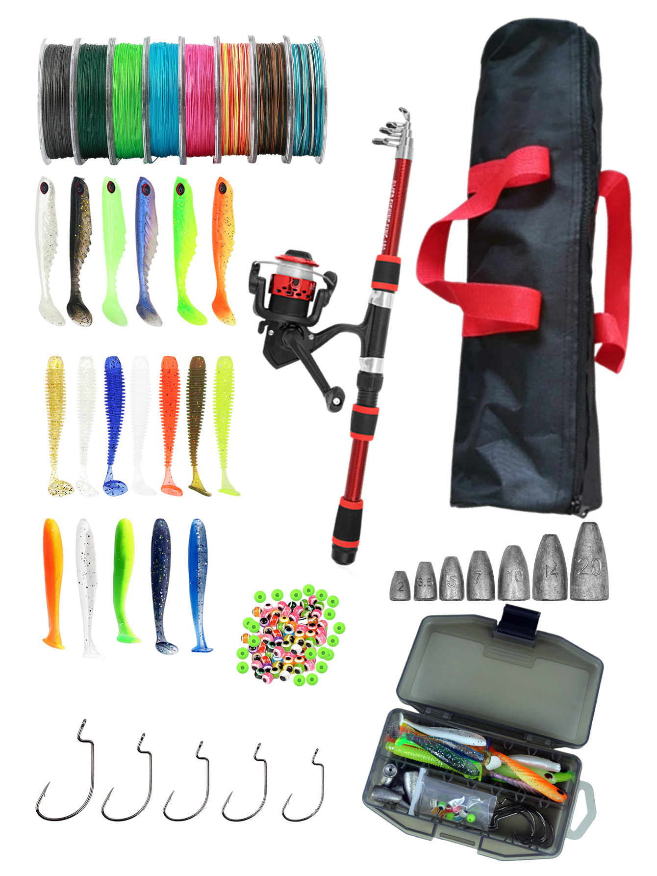 Fishing Rod Reel Combos Collap – Fishing Lure Making Kit Bewertung und Preis