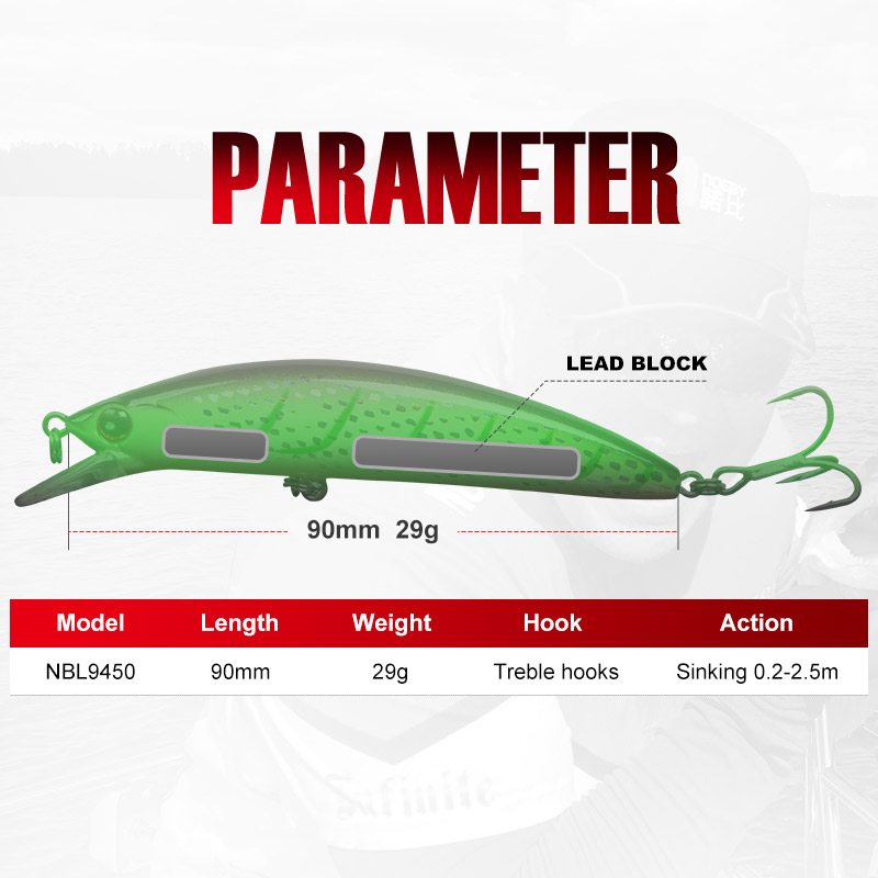 NOEBY Sinking Minnow Lure 90mm – Fishing Lure Jerkbait Bewertung und Preis